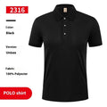 Ice silk polo shirt short sleeve with advertising logo in six colour options showing front view