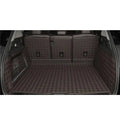 Leather trunk mat for Tesla Model 3 and Model Y vehicles in black colour