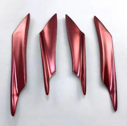 Carbon fibre pattern bumper blade air knife kit for automotive installation