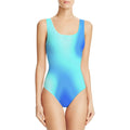 Girl's sleeveless one-piece swimsuit with a digital printing pattern, available in multiple colours and sizes.