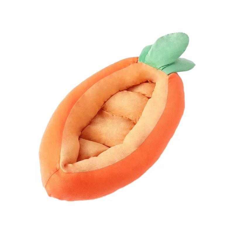 Carrot cartoon pattern double-sided removable washable pet mat for dogs