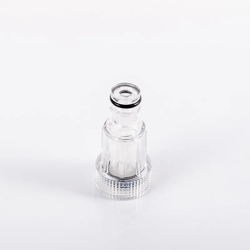 Transparent plastic inlet joint for Karcher K2-K7 pressure washer with 3cm diameter