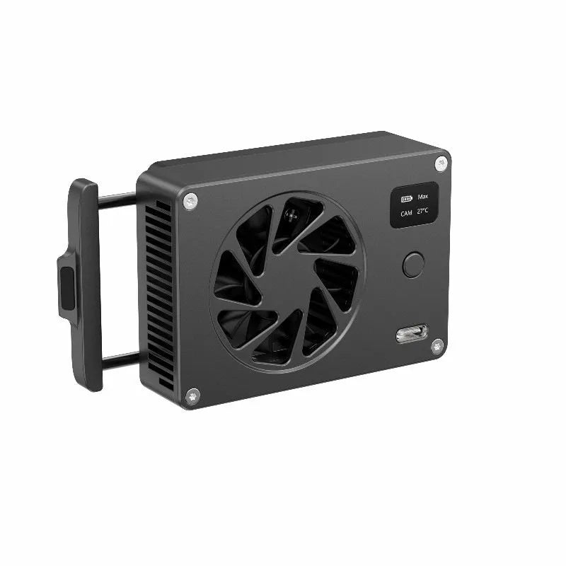 Black aluminium alloy computer cooling fan radiator with smart cooling technology