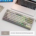 Wireless Bluetooth dual-mode keyboard in blueberry colour with compact 38 cm width design