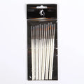 12 fluorescent marker pens with nylon wool brush tips and solid wood pen holders for watercolour and painting