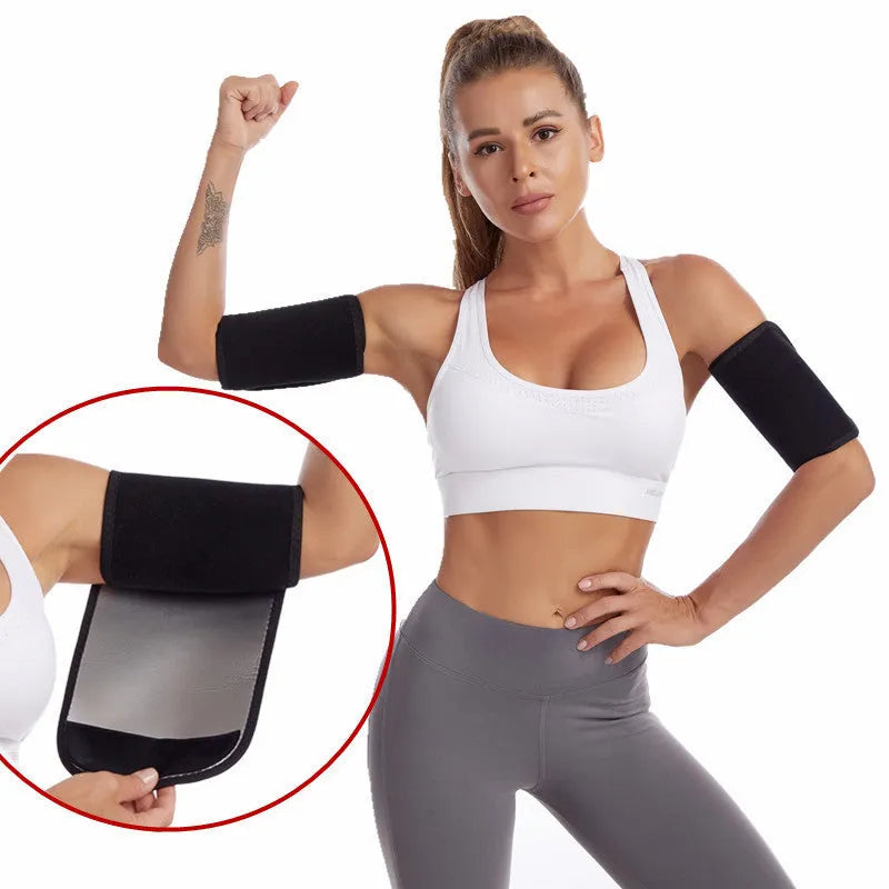 Polyester cotton running sweat armband in black silver for sports fitness and yoga use