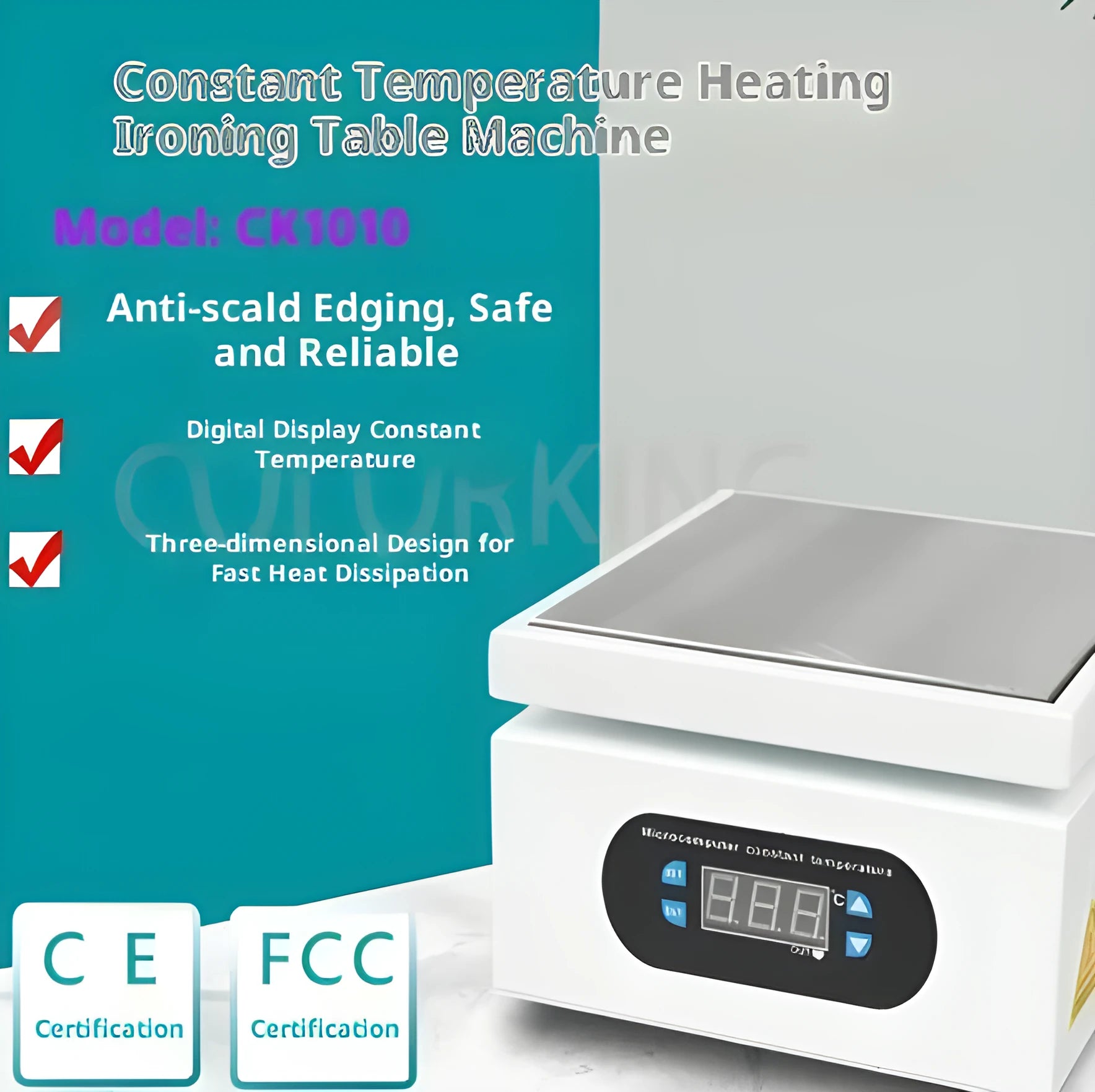 High Power CPU Intelligent Temperature Control Edging Anti-scald Film Sealing Machine with multi-size options and power supply choice