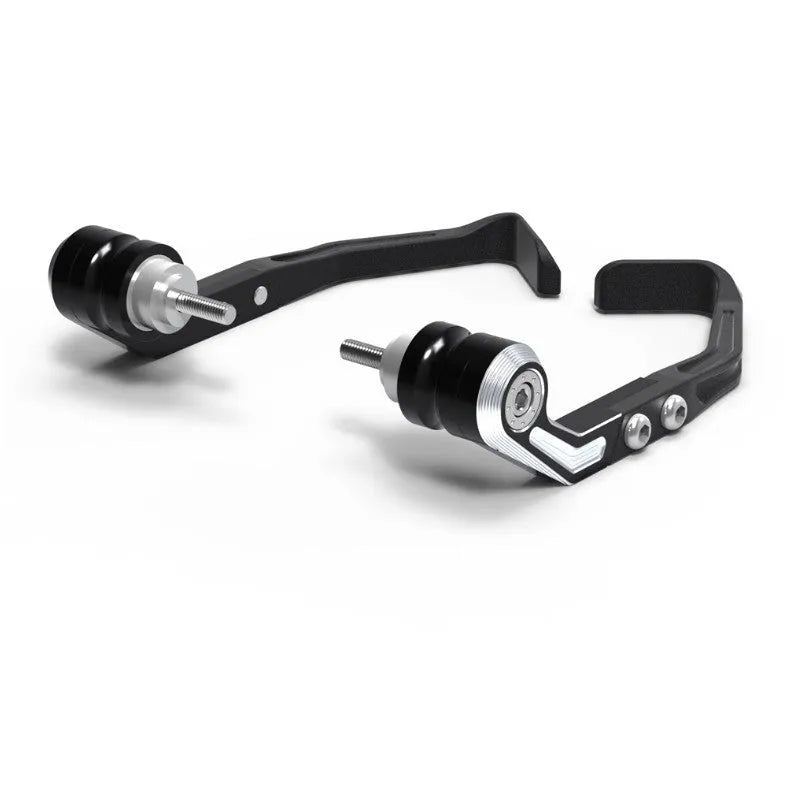 Pair of black CNC machined anti-slide bow guards for CBR650F CBR650R 2014-2023