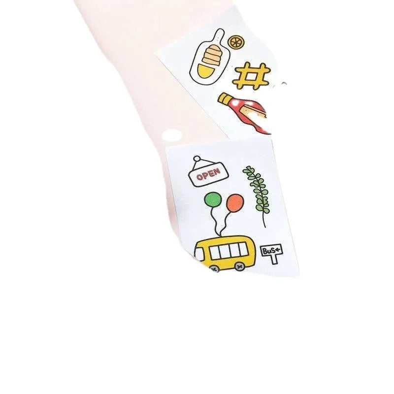 Japanese cartoon character sticker sheet with 50 pieces at 40x60mm for notebook decoration