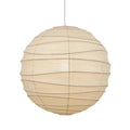 Spherical Japanese-style rice paper chandelier in 30cm and 45cm diameter options