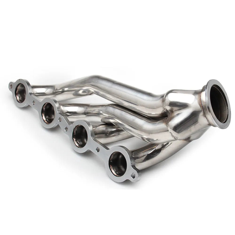 Chevrolet LS1 LS2 LS3 LS6 modified exhaust manifold banana set in 304 stainless steel silver