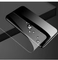 HD tempered glass screen protector for Samsung phones on a mobile device.