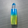 Peacock blue handheld facial steaming device with USB charging port for hydrogen-rich water spray moisturising