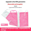 Upgraded fifth-generation cat grooming bag in grey white, green white, or pink white scratch-resistant fabric