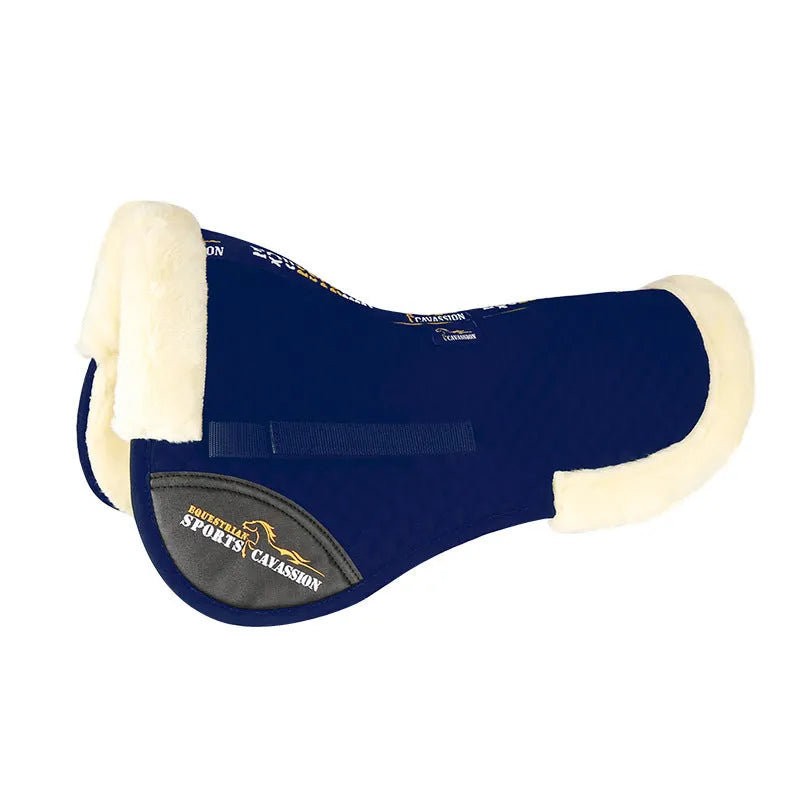 Wool riding saddle pad for equestrian and cycling with waist protection in four colours