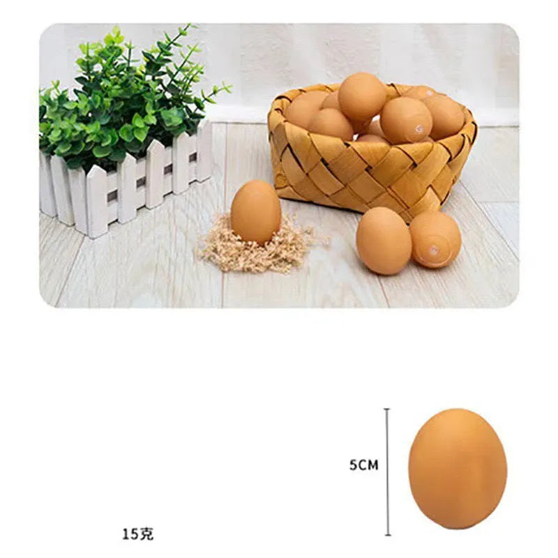 Egg-shaped plush dog chew toy with squeaker for small to medium breed puppies