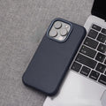 Diamond grain PC leather magnetic suction phone case for iPhone in Star Diamond black