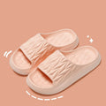 Leaf texture design EVA slippers in various colours for indoor household and bathroom use