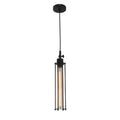 American small droplight dining table pendant light in black wrought iron flute design