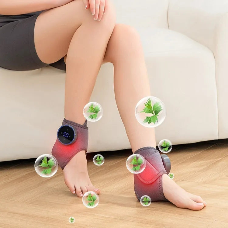 Multifunctional electric heating wrist ankle massager with USB power, OK fabric, 36x15 cm, light luxury style