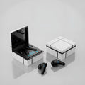 Bluetooth gaming headset with digital display showing battery level, available in multiple colour combinations