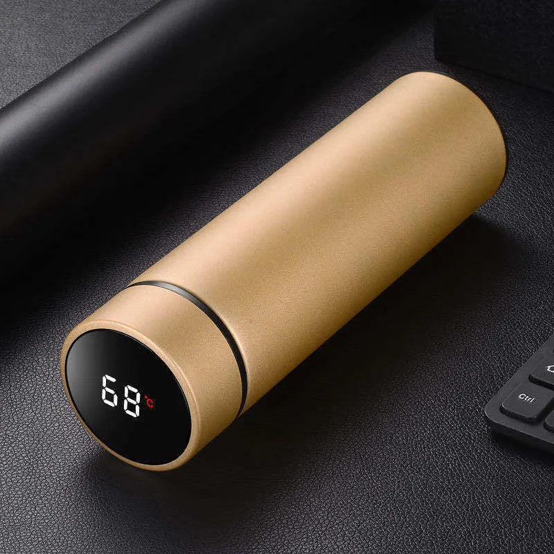 450ml stainless steel water bottle with double-wall vacuum insulation and copper coating