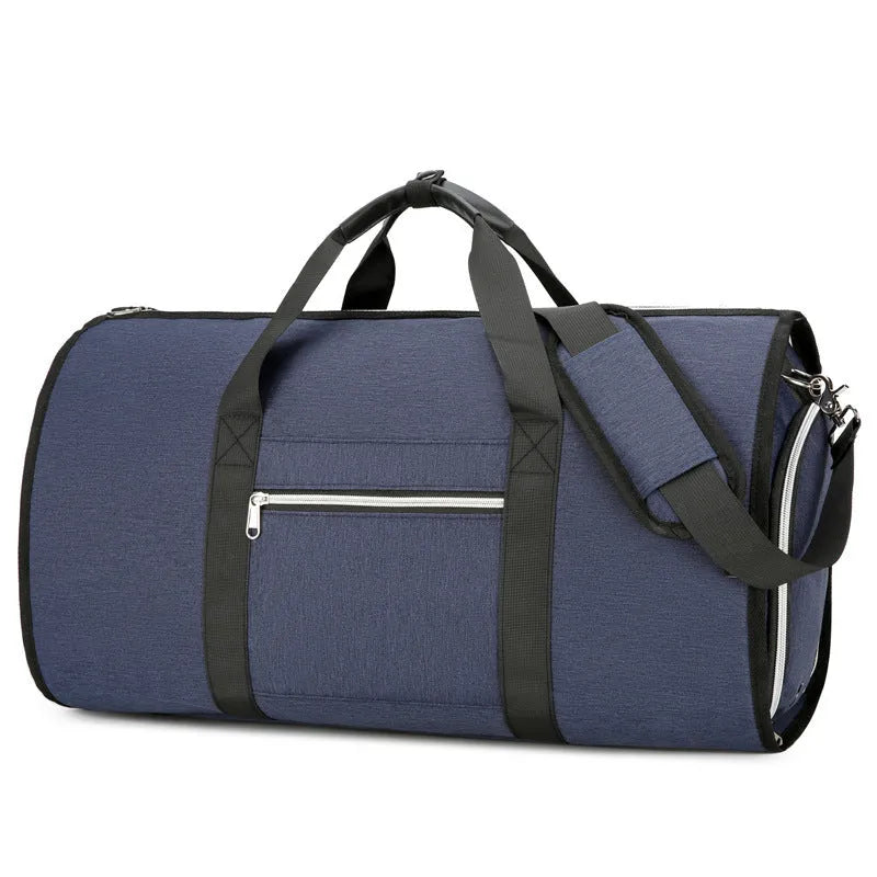 Oxford cloth multi-purpose bag in grey with organisational compartments and expansion functionality