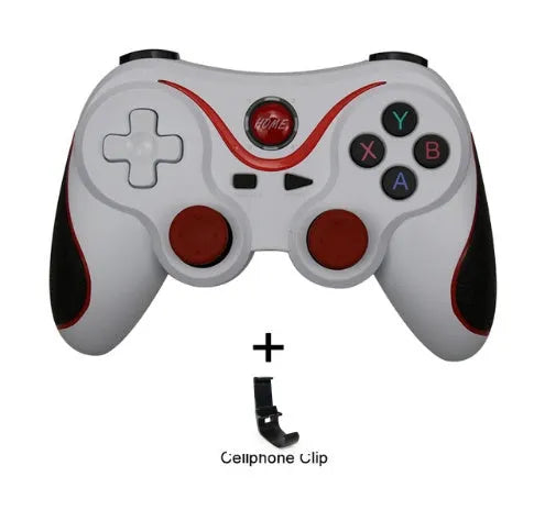 Upgraded X3 Bluetooth wireless game controller for Android mobile phones in black and white colours