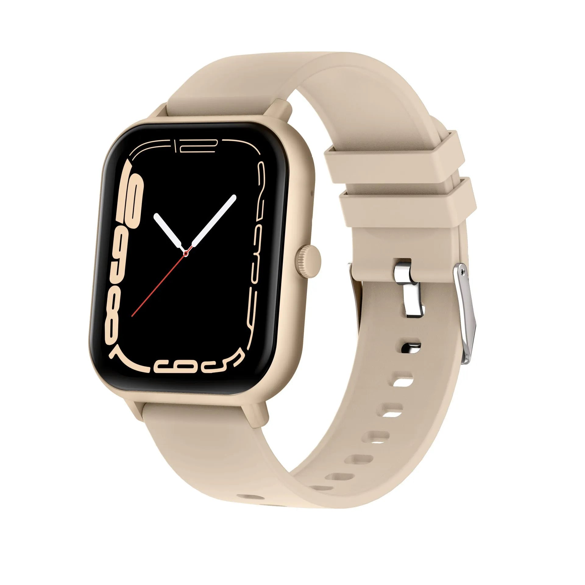 Bluetooth smart watch with heart rate monitor and AI voice control in multiple colour options