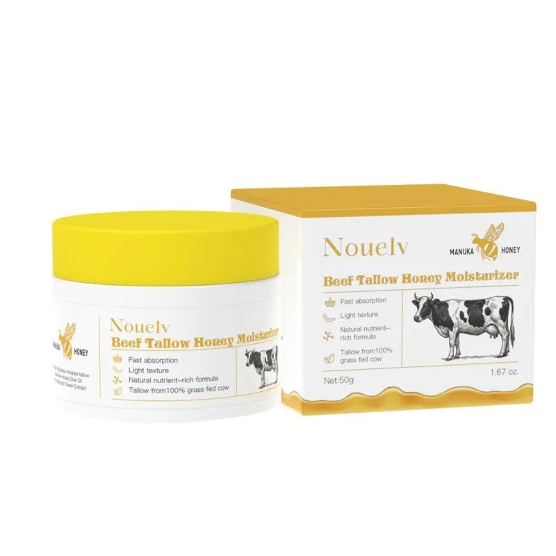 50g jar of cow fat honey moisturising cream for dry and combination skin