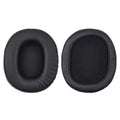 Two black PU leather replacement earmuff covers for Sony MDR-1R headphones.