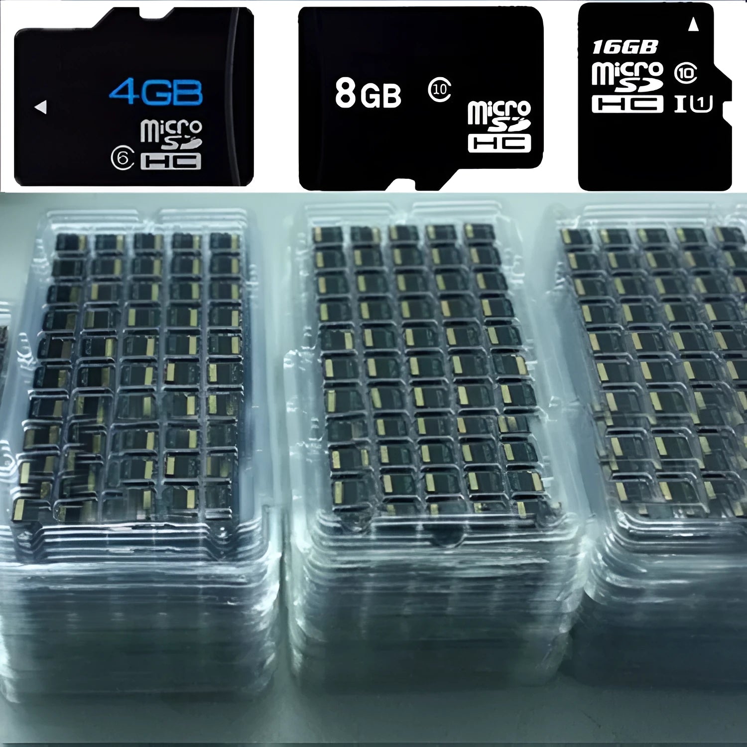 Black Class 10 high-speed memory card, 1.5cm x 1cm, compatible with MP4 players and cameras
