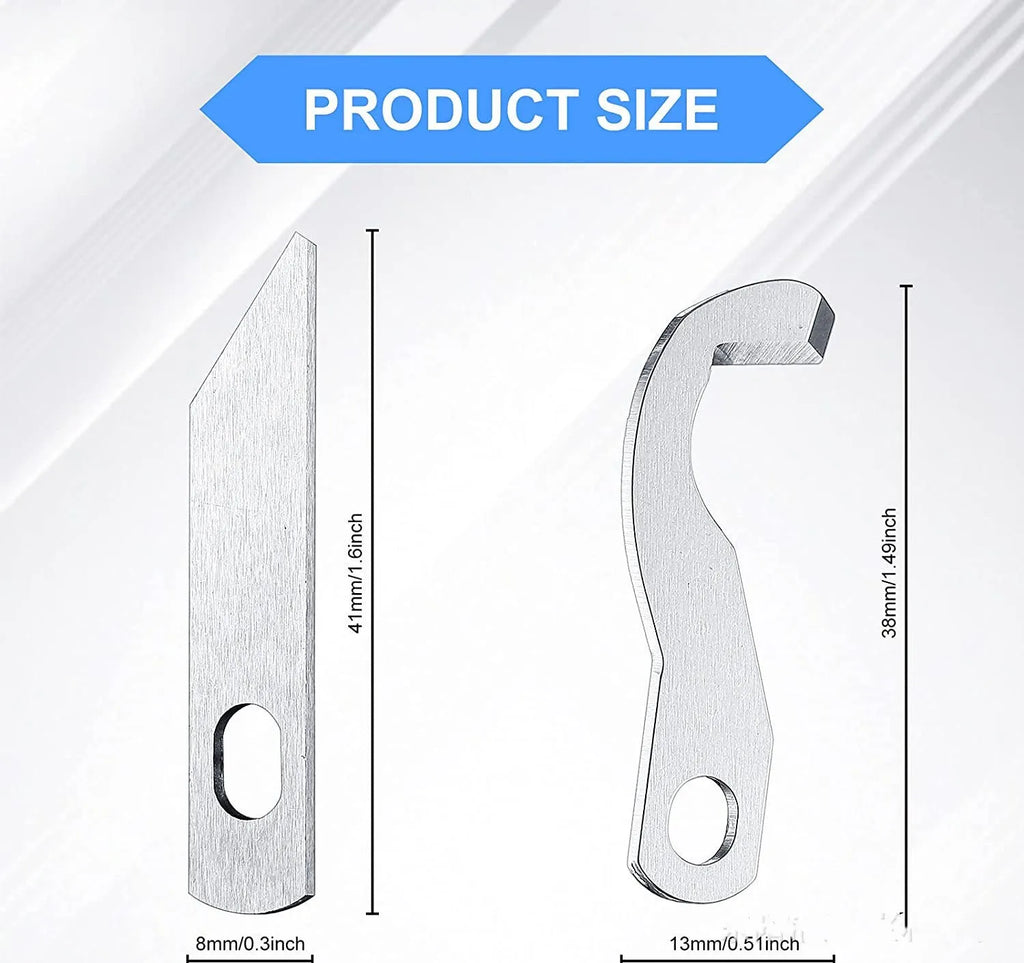 Brother Pipingoverlock machine special blade upper knife XB0563-001 and lower long knife X77683001