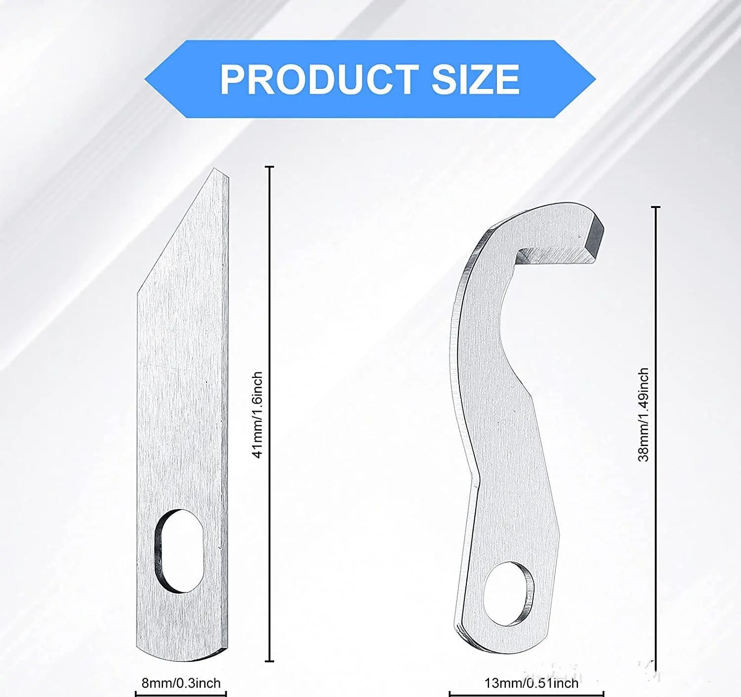 Brother Pipingoverlock machine special blade upper knife XB0563-001 and lower long knife X77683001