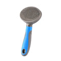 Pet steel needle brush for cats and dogs with blue plastic handle