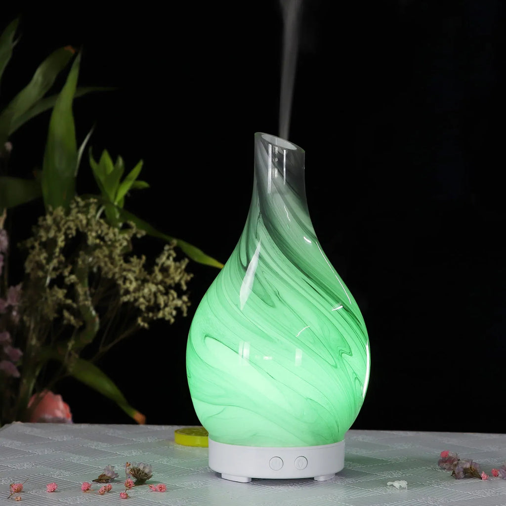 Ultrasonic humidifier seven colour lights vase shape for small rooms under 10 square metres