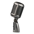 Retro-style wireless condenser microphone with cardioid pickup pattern for K song and live recording