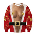 Round neck long sleeve Christmas sweater in Europe America hedging style, available in multiple sizes from S to 3XL