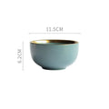 Porcelain bowl with celadon surface, solid colour, Nordic style, small size