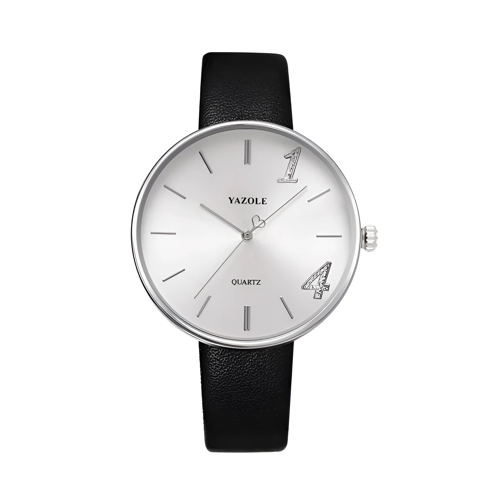 Pair of matching couple watches with quartz movement, 43mm and 36mm dials, mineral glass, and 3ATM water resistance