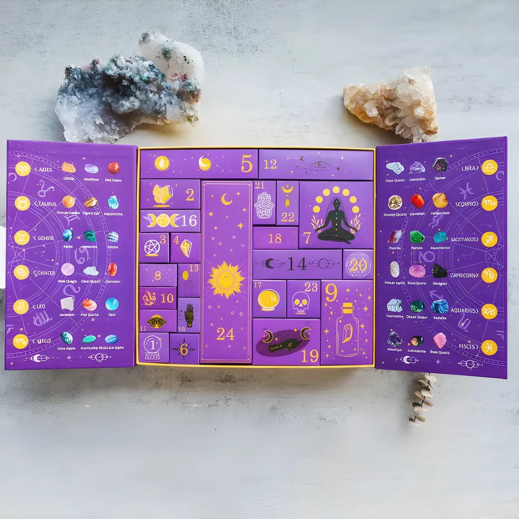Halloween countdown gift box with paper construction measuring 33.5cm wide