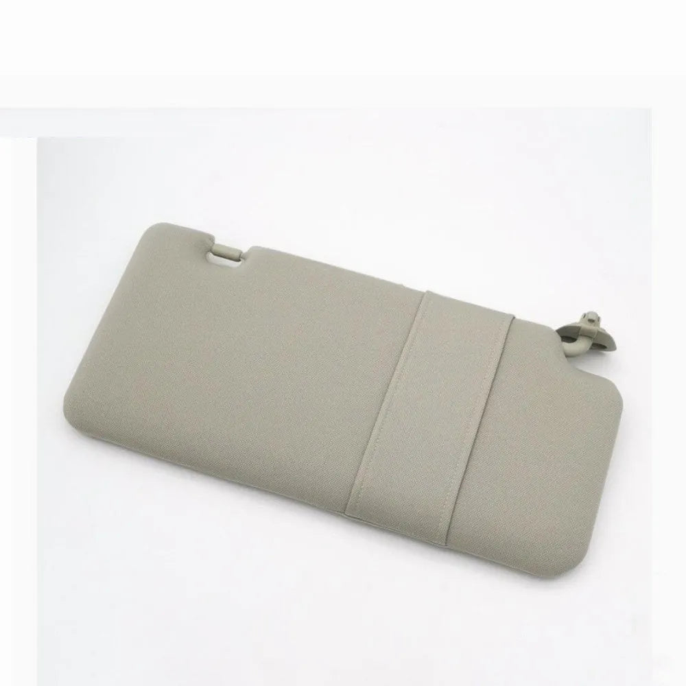 Beige Nissan Lida sun visor with integrated cosmetic mirror for 2005-2012 models