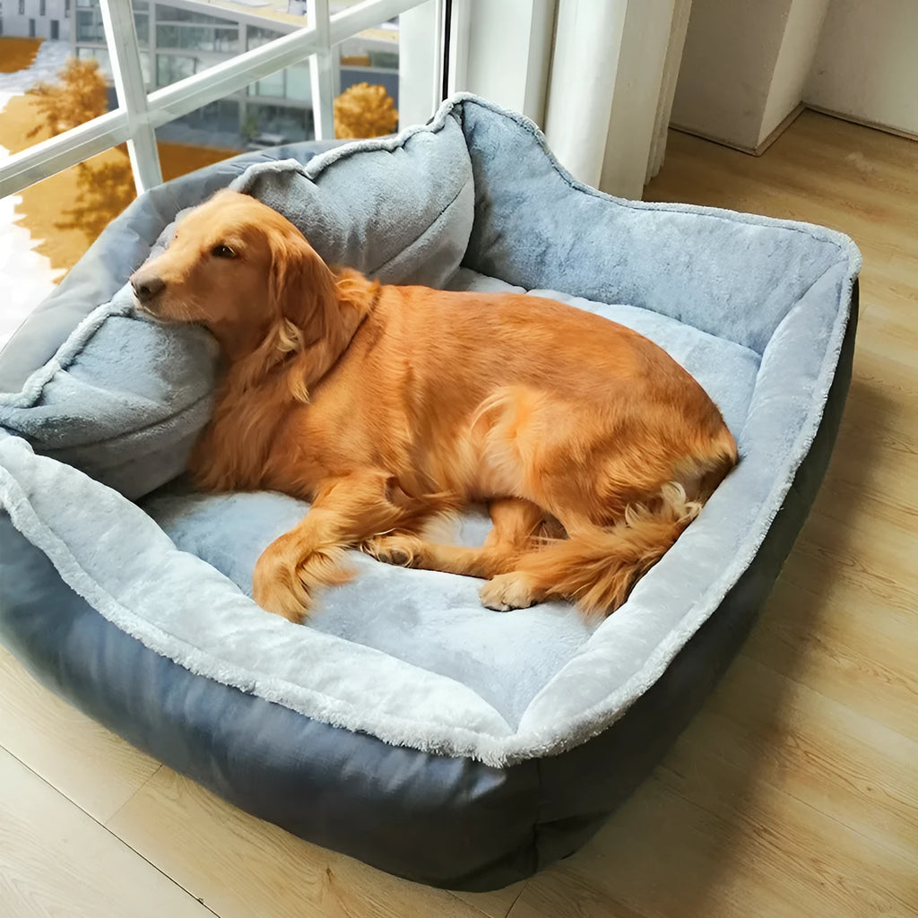 Cloth American style dog sofa in kennel colour with four size options from S to XL