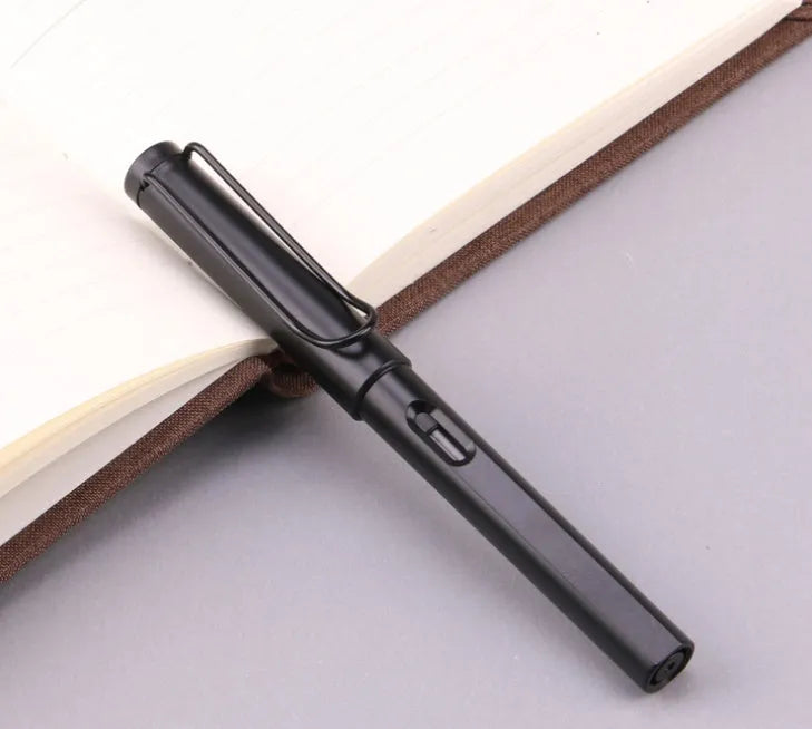 Black or blue frosted ink bag fountain pen with choice of 0.38mm or 0.5mm nib.