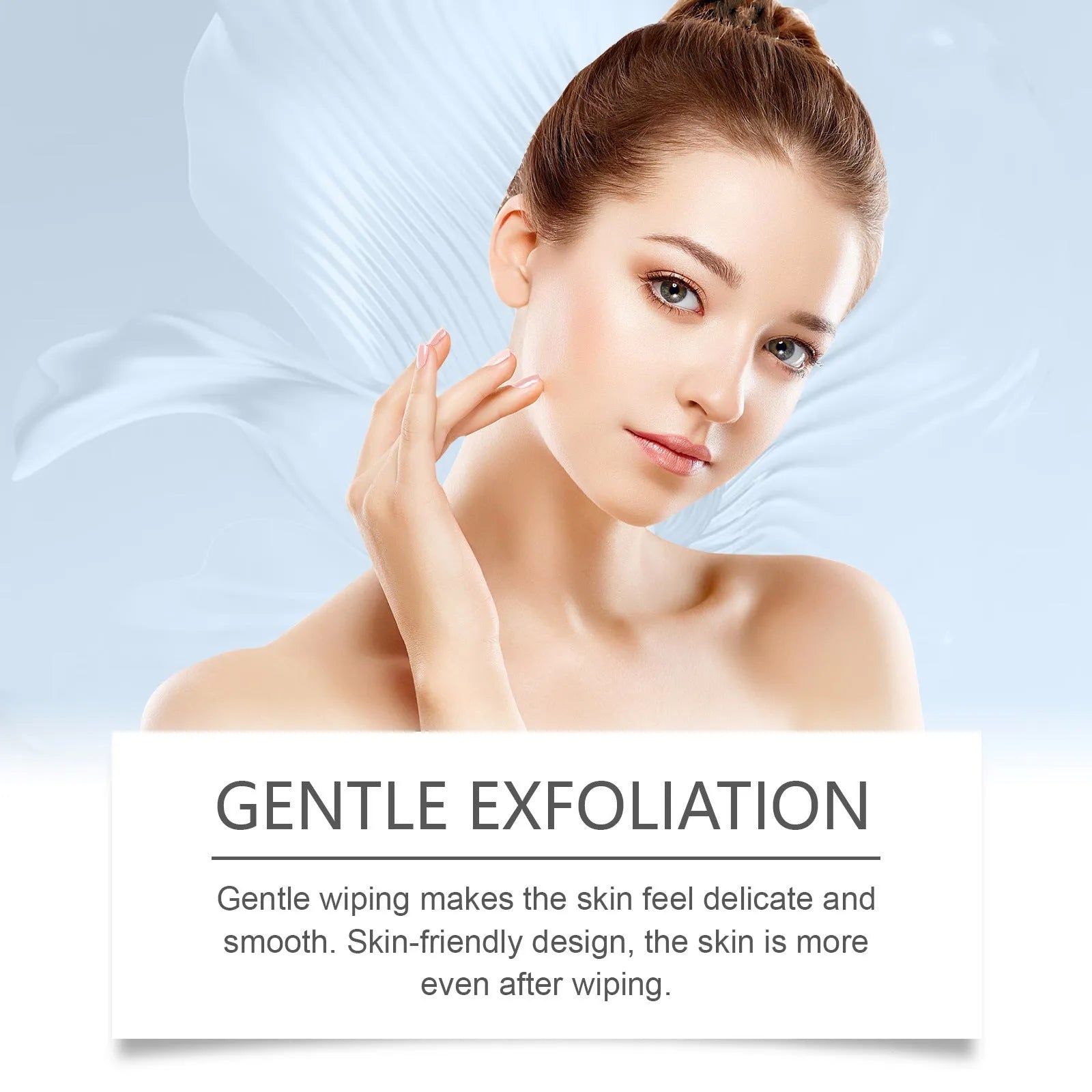 60 pre-soaked glycolic acid cotton cloth mild exfoliating pads for face with salicylic acid and hyaluronic acid
