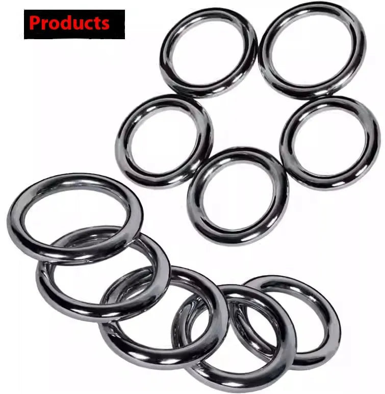 Wing Chun carbon steel training ring with electroplated finish in three size options