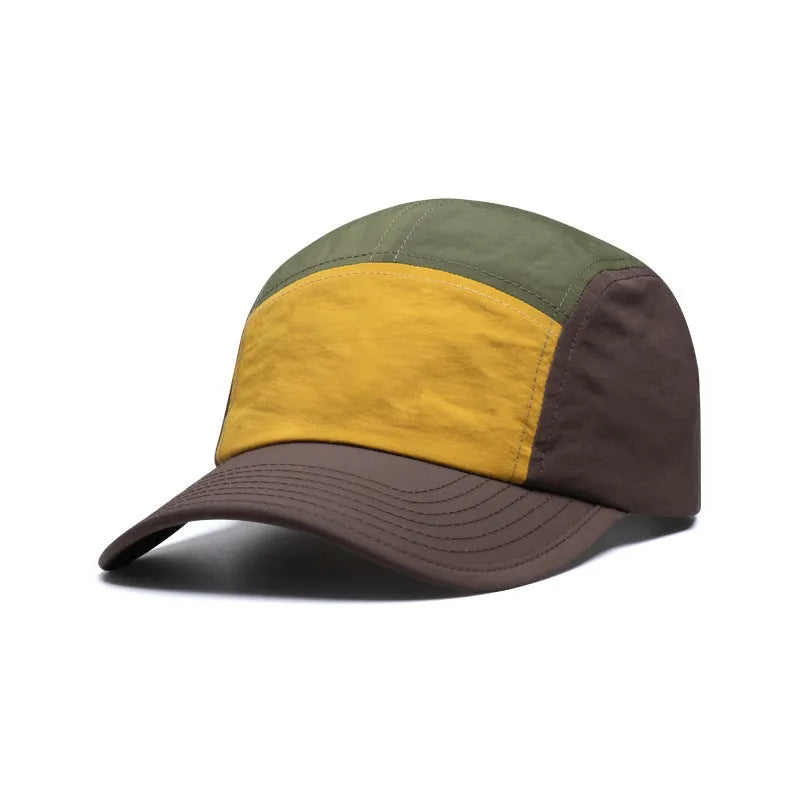 Men's quick-drying curved brim baseball cap in cotton-polyester blend fabric