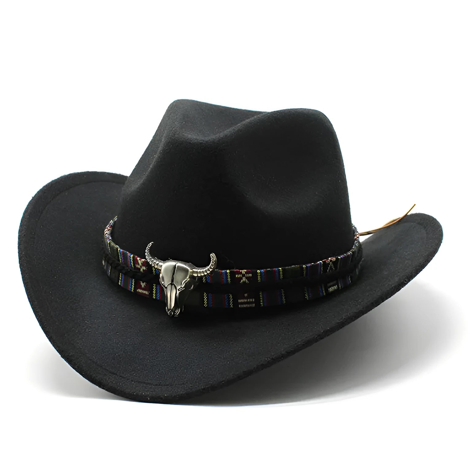 Army Green polyester cowboy hat with a bell-shaped crown on a plain background.