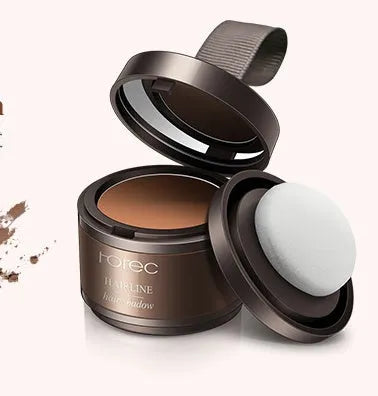 Hairline repairing shadow powder 3g in light yellow and dark brown shades for forehead curve beautification