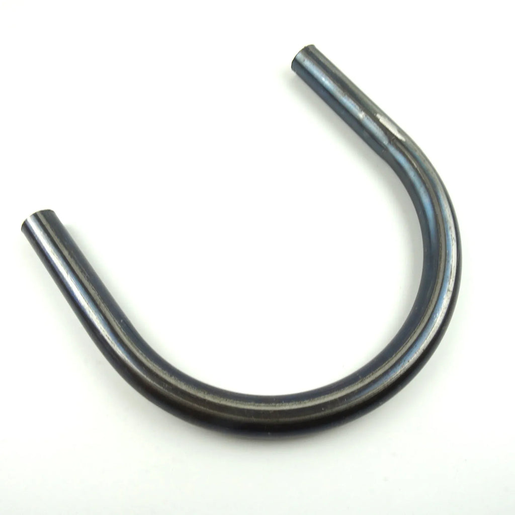 Motorcycle retro modified U-tube elbow armrest tailstock in flat steel finish for GM bikes